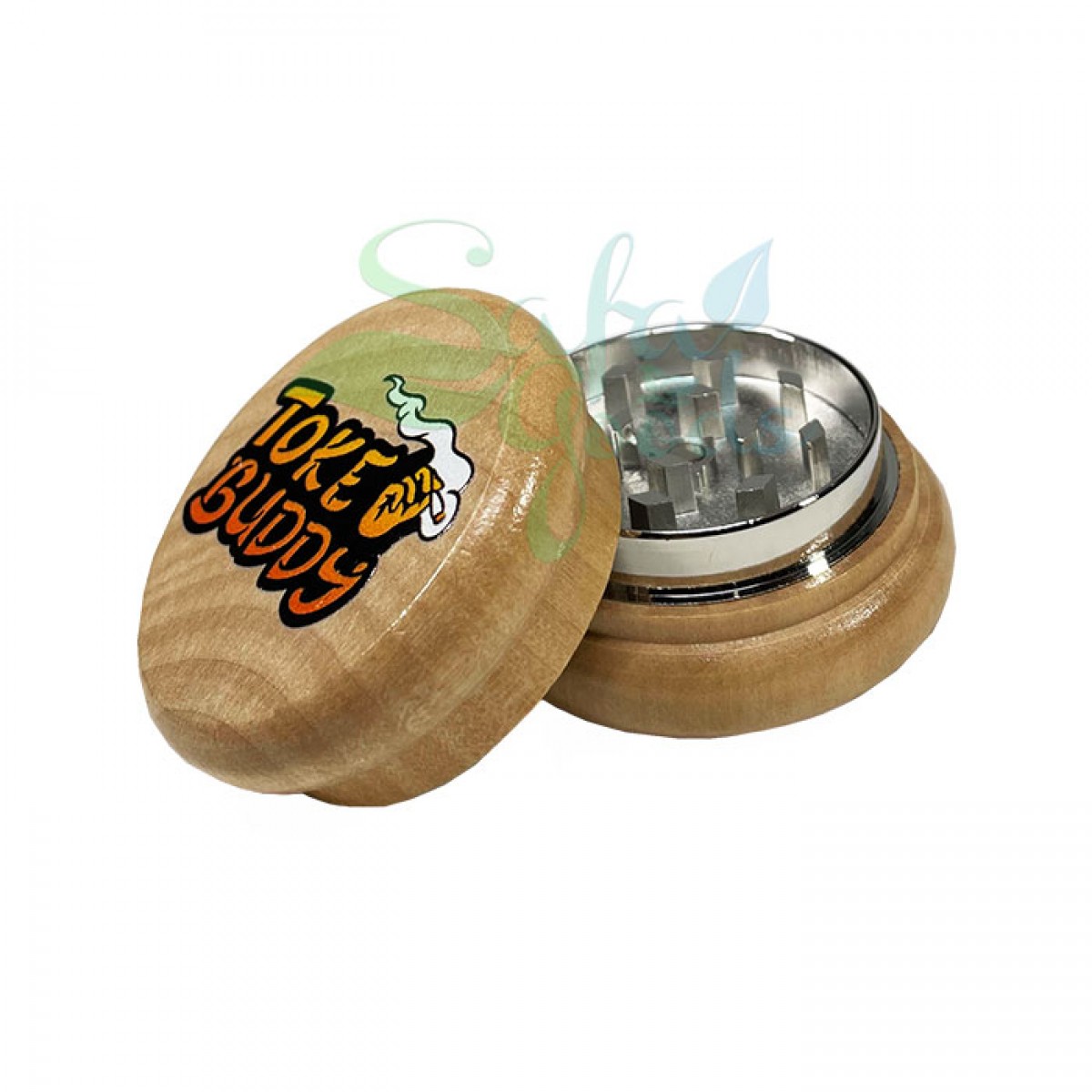 Toke Buddy Wooden Grinders 55mm 2 Stage 12pc